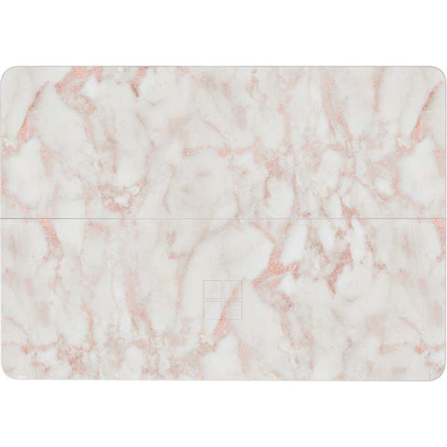 Rose Gold Marble Surface Laptop Studio Skin